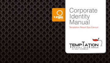 Temptation Resort Spa Cancun corporate identity manual