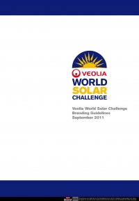 Veolia World Solar Challenge branding guidelines