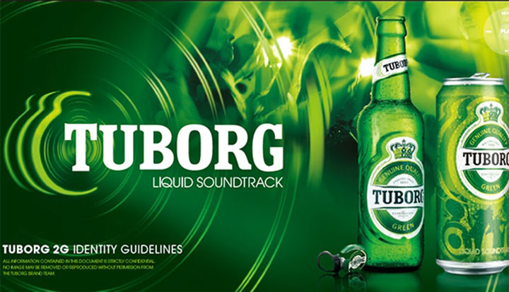 Tuborg Liquid Soundtrack 2G Identity Guidelines