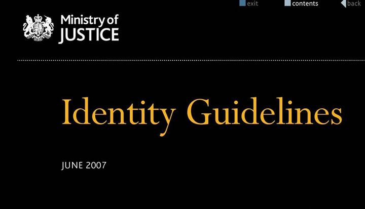 Ministry of Justice Identity Guidelines