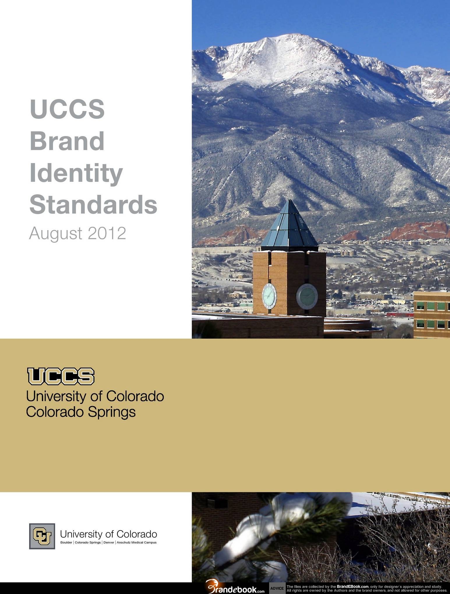 UCCS University of brand identity standards 2012