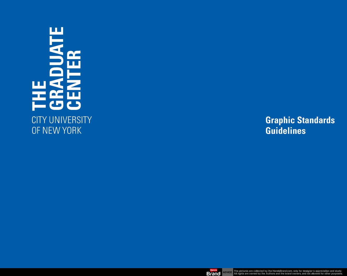 Graduate Center City University of New York identity guidelines