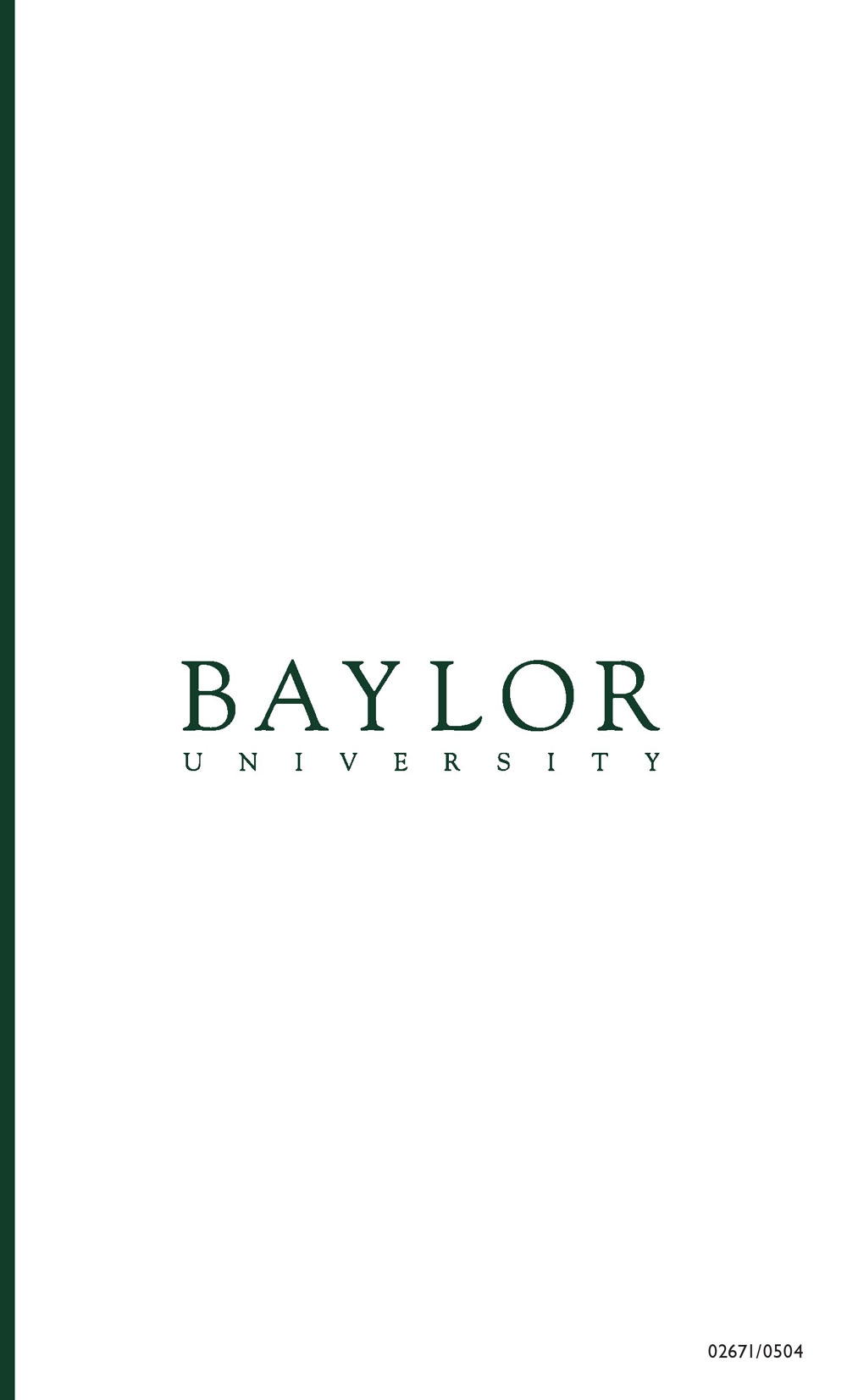 Baylor University Graphic Standards Program