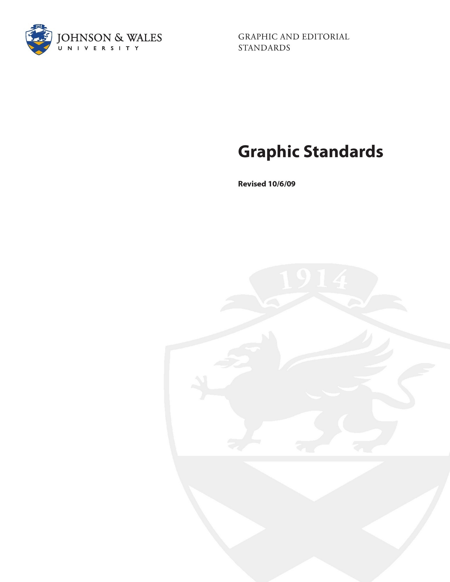 Johnson and Eales University Graphic and Editorial Standards